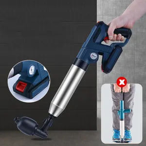 Electric Toilet Plunger Heavy Duty Drain Clog Blaster Unclog Gun Powerful Pneumatic Dredge Equipment High Pressure Plunger