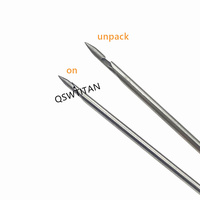 Aiguille de suture en acier inoxydable Aiguille de fermeture 1.5mm 2.2mm Aiguille automatique autoclavable pour piercing Instruments laparoscopiques