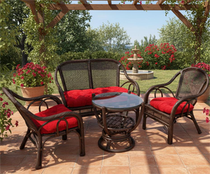 Juego de Muebles Lurdos, Elegante, Moderno, Elegante, Cómodo, Hecho a Mano, de Ratán/Mimbre, Modular, para Sala de Estar, Hogar, Hotel, Villa - Product Image 6