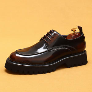 Chaussures Oxford pour hommes, marque de luxe, nouvelle collection 2026, chaussures habillées de haute qualité, durables, à semelle épaisse, en cuir de vache - Product Image 6