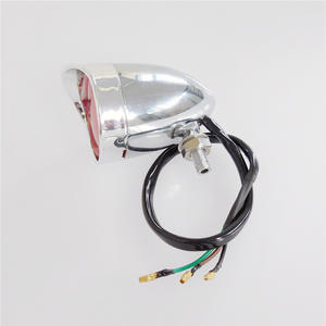 Zinc Alloy Turn Signals <b>Retro</b> Metal Turn Signals Suitable for Harrey Cruiser with Capped Headlight Accessory Modification - Product Image 3