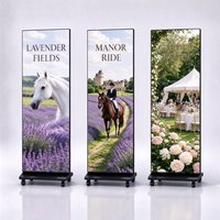 Support publicitaire mobile P4 avec écran LED pour affichage d'affiches, compatible avec la tour Eiffel, système Android