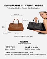 Sac à main de style décontracté, simplicité urbaine, sac à bandoulière en polyuréthane à la mode, grande capacité, plusieurs compartiments