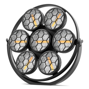 Luci da Palcoscenico Retrò a LED COB da 350W, Forma Rotonda, Luci Par 7x50W, Effetto Strobo DMX per Matrimoni, Concerti, Teatro e Spettacoli - Product Image 1