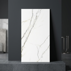 กระเบื้องพอร์ซเลนเคลือบลายหินอ่อน Norwell Staturio ขนาด 600x1200 มม. หนา 9 มม. สไตล์โมเดิร์นหรูหรา สีดำ สำหรับปูพื้นและผนัง - Product Image 3