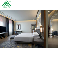 Ensemble de meubles de chambre d'hôtel 5 étoiles modernes, sur mesure, en bois massif, vente en gros directe d'usine pour villa et complexe hôtelier