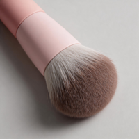 Ensemble de pinceaux de maquillage pour le visage en poils synthétiques plats multifonctions professionnels pour un usage quotidien