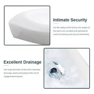 Goodone Vintage <strong>Big</strong> Freestanding Compact Deep Wash Bathroom Pedestal Lavatory <strong>Basin</strong> - Product Image 3