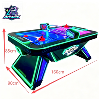 Table de hockey sur air en plastique à monnayeur, machine de jeu d'arcade sportive, affichage électronique du score, lumières colorées, vente en gros d'usine 2