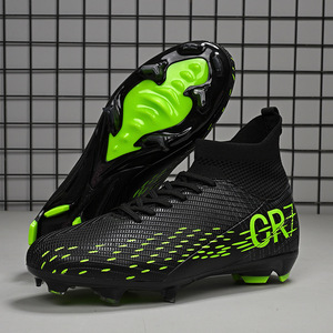 Chaussures de football professionnelles à tige haute pour hommes, femmes et jeunes - Confortables pour toutes les saisons - Product Image 3