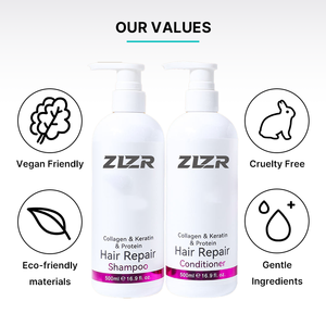 Shampooing et après-shampoing réparateurs pour extensions capillaires à l'huile d'olive et de coco, marque privée personnalisée du fabricant, hydratant à l'huile d'argan, sans sulfate - Product Image 2