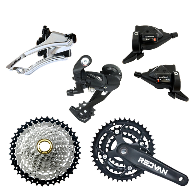 High Quality MTB Bike 9speed Derailleur Group Front Derailleur+rear Derailleur Complete Bicycle Groupset