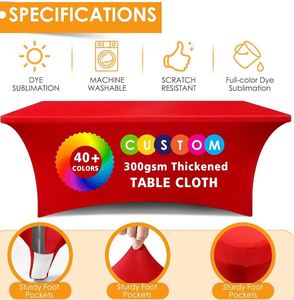 Waterproof Promotional Items Personalized Tablecloth for Tradeshow Events Birthday Wedding Anniversary Custom <b>Table</b> Cloth Cover - Product Image 3