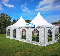 3MX3M 4MX4M 5MX5M Tentes d'exposition imperméables pour événements et fêtes de mariage Chapiteau de jardin Tente d'exposition Tentes pagode