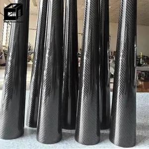 Factory Direct Carbon Fiber Tube Taper High Strength Quality Carbon Fiber Tapered Tube