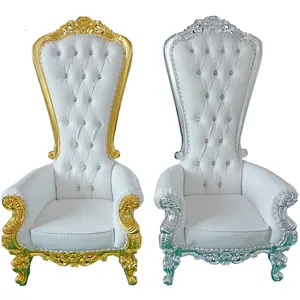 factory directly high quality classic wooden hotel queen king throne chairs wedding furtniture