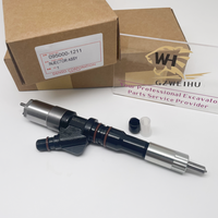 Injecteur de carburant moteur 6D125 de haute qualité 095000-1211 6156-11-3300 pour pièces détachées d'excavatrice Komatsu