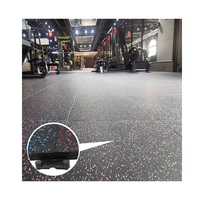 Rutschfeste Sportgeräte-Gummimatte EPDM-Gummi Fitnessboden-Fliesen für Turnhallen
