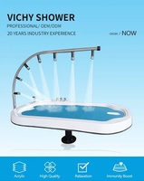 Nouveau lit de massage Vichy pour usage domestique, équipement de massage en acrylique et acier inoxydable, table de douche, lit de beauté spa, hydrothérapie aquatique
