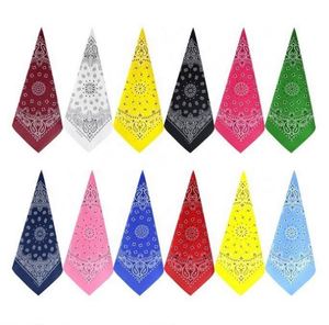 Bandana carré personnalisé en coton imprimé cachemire 22x22 pouces, multifonctionnel pour l'extérieur, vente en gros - Product Image 2