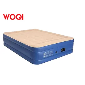 WOQI Air Mattress with Built-in Pump for Home, Camping & Guests - Double High 18" Inflatable Mattress Adjustable Blow Up Bed