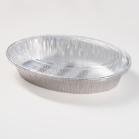 Barquette rectangulaire jetable en aluminium de 7200 ml avec couvercle en PP, qualité alimentaire, pour four à micro-ondes et barbecue