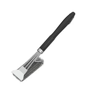 17 inches BBQ clean brush stainless steel grill cleaning brush with detachable handle