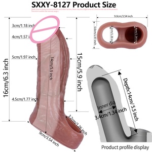Extensor de Pene SXXY, Funda para Pene, Accesorio para Estimulación del Clítoris y Punto G, Funda para Pene - Product Image 2
