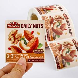 Etiqueta para Frutos Secos Nut LOGO Daily Nuts, 400g, Rectangular, de Vinilo, Impermeable, Resistente al Calor, Ecológica, Reutilizable, Autoadhesiva, para Envasado de Alimentos - Product Image 3