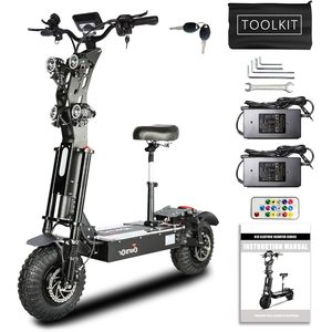 Toursor X11 <b>Electric</b> <b>Scooter</b> <b>Seat</b> 10,000W Dual Motor 60V 50A Extra Long Range 14\" Off-Road Tires for Adults Foldable 20km Per - Product Image 4