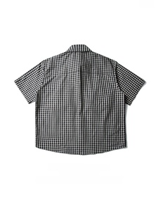 Camisas de Vestir Retro Americanas Hechas a Medida, Manga Tres Cuartos, Cuello Camisero, Bolsillos Dobles, Silueta Entallada, Camisa de Verano en Capas - Product Image 5