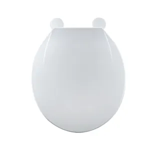 Siège de toilette rond en plastique de 17 pouces, couverture de toilette économique, os <span class=keywords><strong>blanc</strong></span>, ivoire, <span class=keywords><strong>noir</strong></span>, couleur personnalisée, bol rond - Product Image 1
