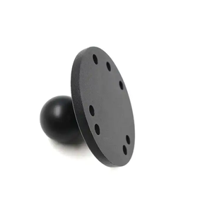 1'' Ball Mount Base with Aluminum Alloy AMPS Hole Round Plate & 1'' Rubber Ball Adapter VIN-B-001 - Product Image 1