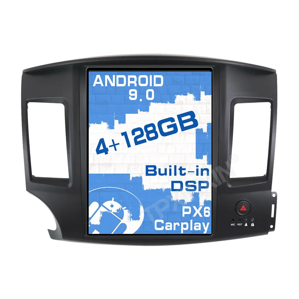 Autoradio pour Mitsubishi Lancer 2010-2015, lecteur multimédia, sans fil, 4G, Android 9, Navigation GPS, Radio et enregistreur, pour voiture, modèle 128