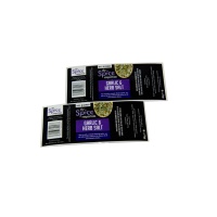 Rouleau d'étiquettes autocollantes personnalisées noires et dorées, imperméables, pour l'emballage des produits chimiques quotidiens et des flacons cosmétiques
