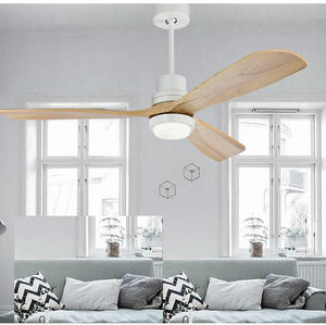 Ventilatore da Soffitto con Lampada in Stile Retrò Americano, Moderno e Semplice Nordico, per Soggiorno, Sala da Pranzo, Lampadario in Legno Massiccio per Loft - Product Image 6