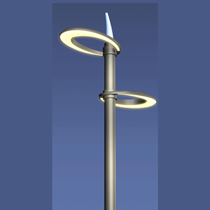 Puce SMD élégante de résistance aux intempéries de corps d'alliage d'aluminium pour la route de jardin CA/à piles - Product Image 3