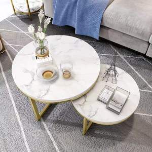 Mesas de <span class=keywords><strong>centro</strong></span> de Metal de lujo para sala de estar, mueble móvil de tamaño pequeño, causal, pequeño CBM, pequeño espacio - Product Image 2