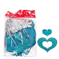 Décoration de mariage et de fête d'anniversaire, fournitures de mariage, ballons en forme de cœur, paillettes, pendentifs en soie de pluie