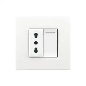 OSWELL Italian Standard 3 pin Socket with White 7 Gang Panel 3 USB Plug Computer Socket Doorbell Switch Light Switch