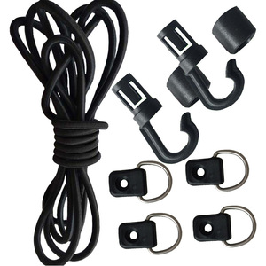 Nylon Guy Rope With Hooks And D Rings 5Mm 9M Universal Outdoor Camping <b>Tarp</b> Tie Down Kit - Product Image 3