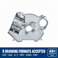 Boîtier de carter en aluminium moulé sous pression 3KW ADC12 Fabricant Usinage CNC de précision Dessin personnalisé accepté STP IGS DWG