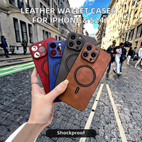 Coque arrière en cuir et étui portefeuille pour iPhone 17 17 Pro 17 Air 17 Pro Max étuis de téléphone portable dans un sac OPP vente en gros