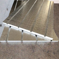 Modèle spécial pour câbles électriques. Module d'isolation pour chauffage au sol en plaque d'aluminium sans besoin de remblai.