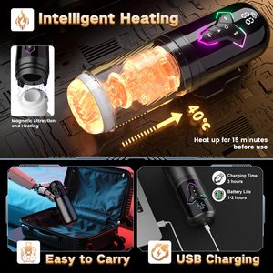 Dispositivo di Masturbazione Maschile Automatico 5 in 1 con Controllo APP, Vibrazione, Leccata, Spinta, Suzione e Riscaldamento - Product Image 5