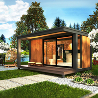Maisons préfabriquées modernes miniatures en bois à prix abordable, portables et prêtes à être expédiées