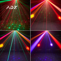 ADZ 16 pièces tête mobile LED Disco lumières RGBW 3-en-1 DMX512 contrôle tournant Laser lumières de scène DJ parties éclairage de scène populaire