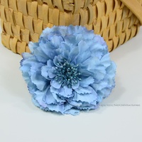 Tête de fleur de pivoine artificielle 12 cm, couleur caramel automnal, en soie, pour décoration de gâteaux, mariage, Saint-Valentin, lot en gros
