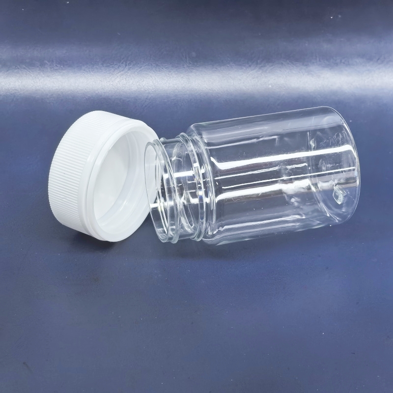 PET Plastic Cosmetic Container Candy Food Tea PET Jar with Child Resistant Pilfer Proof Cap