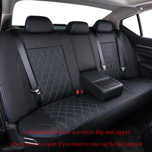 <span class=keywords><strong>Housse</strong></span> de siège de voiture personnalisée en cuir matelassé écologique de luxe EKR, noire, pour <span class=keywords><strong>Nissan</strong></span> Highlander/Sportage, toutes saisons - Product Image 4